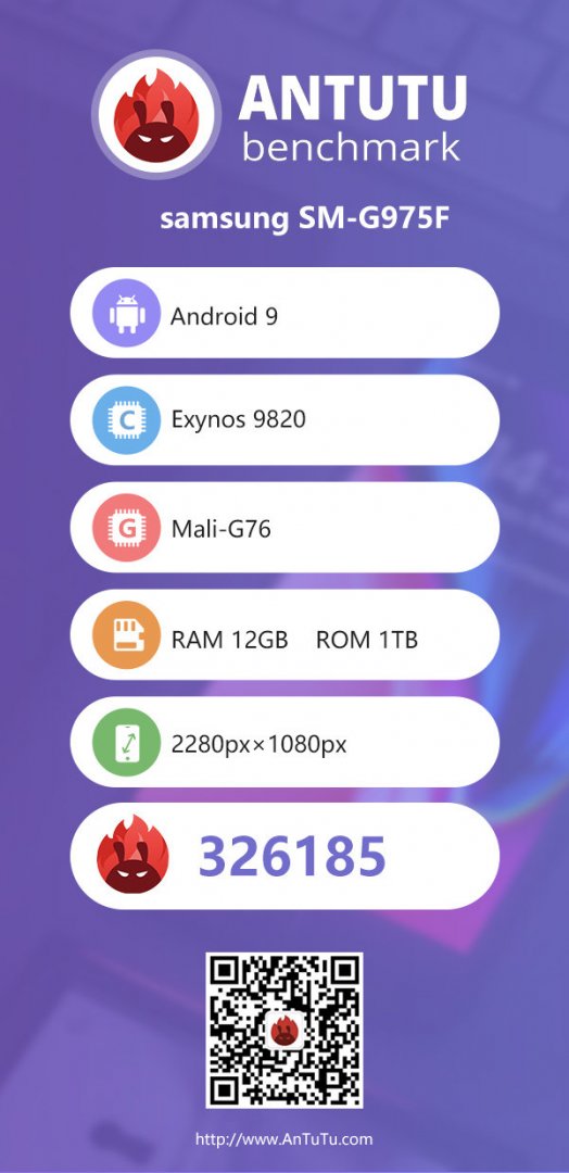 12 GB RAM'li Samsung Galaxy S10 Plus'ın AnTuTu Skoru